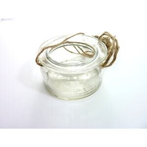 Glass Jar Hanging on a rope Nautical Bathroom Tea Light Candle Holder
